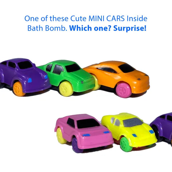 Mini Car Toy Bath Bomb for Kids with Surprise Inside