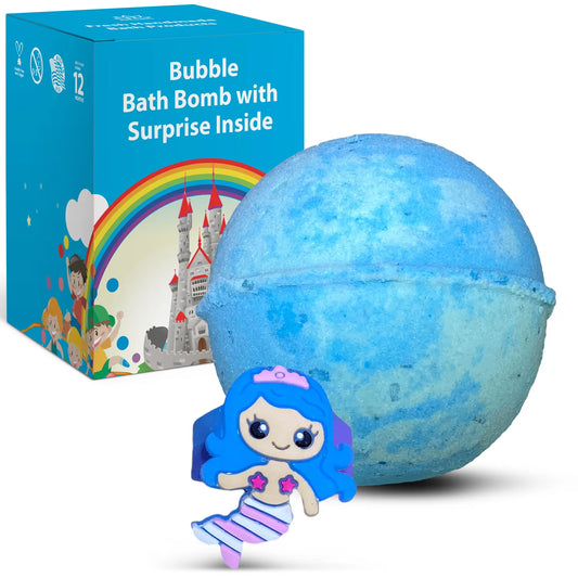 Mermaid Ring Toy Bath Bomb for Kids with Surprise Inside