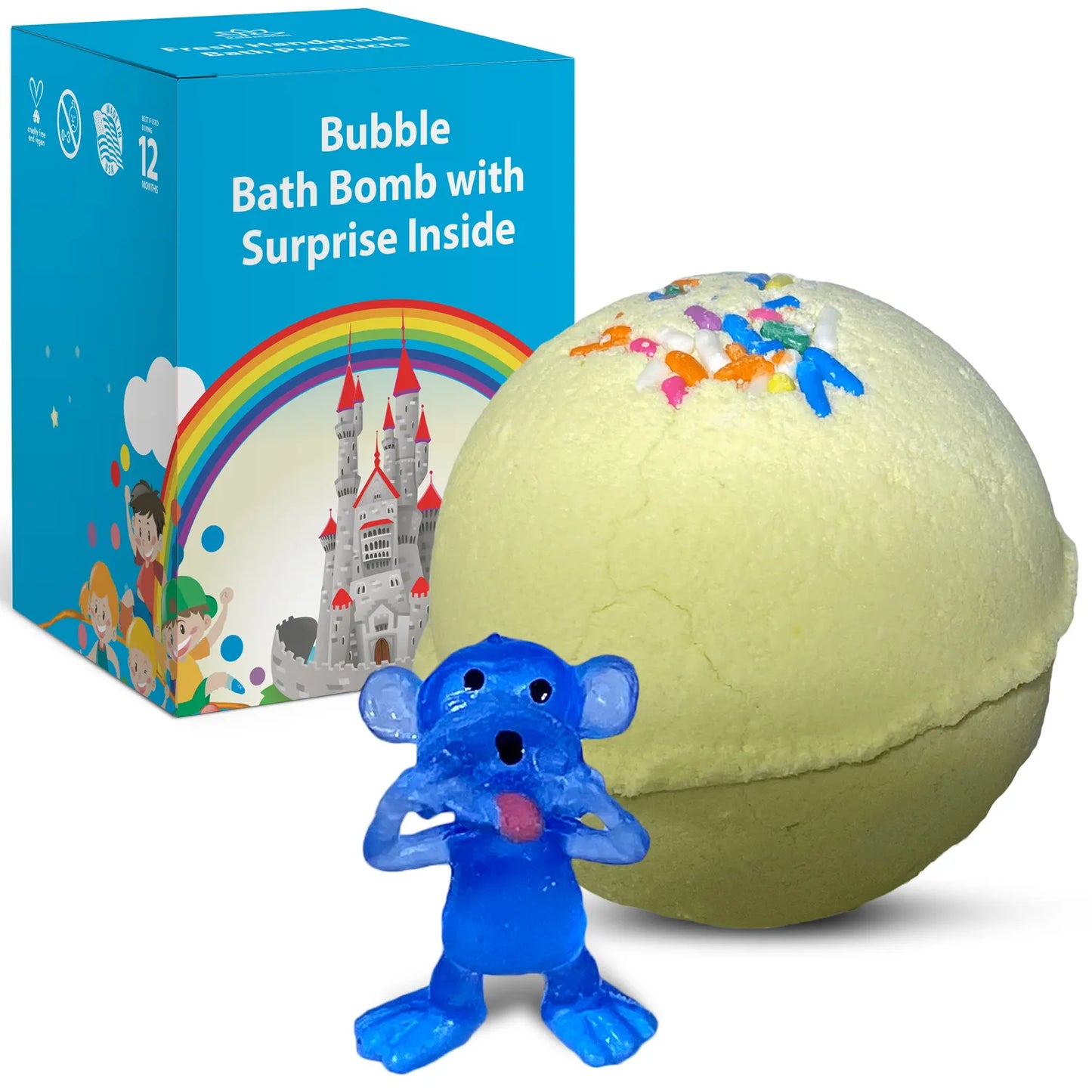 Monkey Toy Bath Bomb for Kids with Surprise Inside