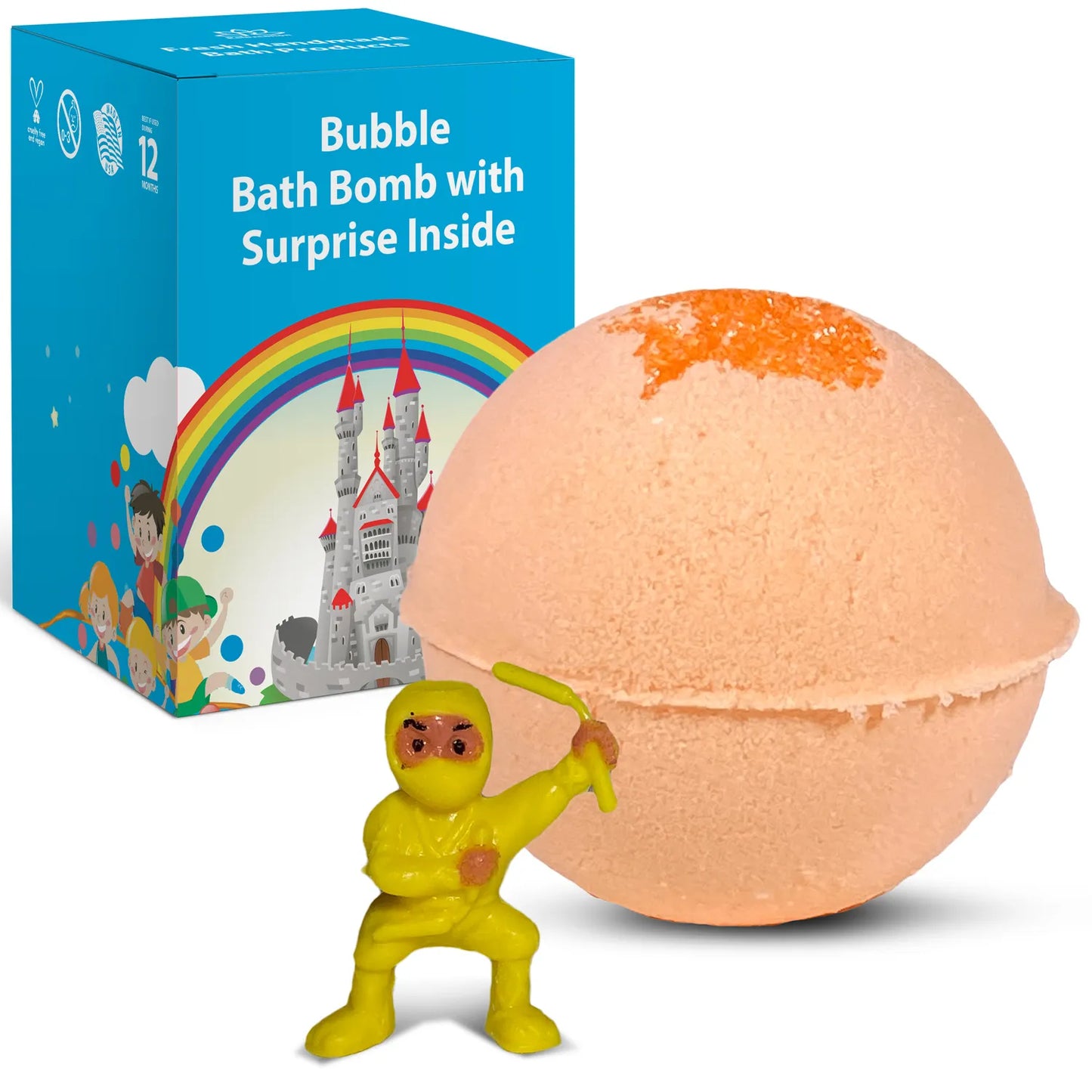 Ninja Toy Bath Bomb for Kids with Surprise Inside