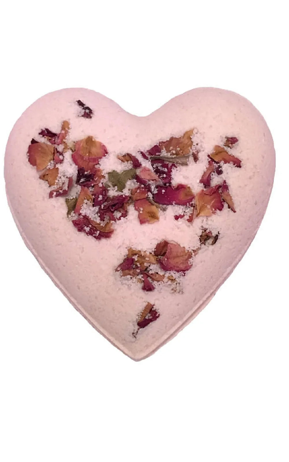 Heart Shaped Bath Bomb ROSE Scent (7 oz)