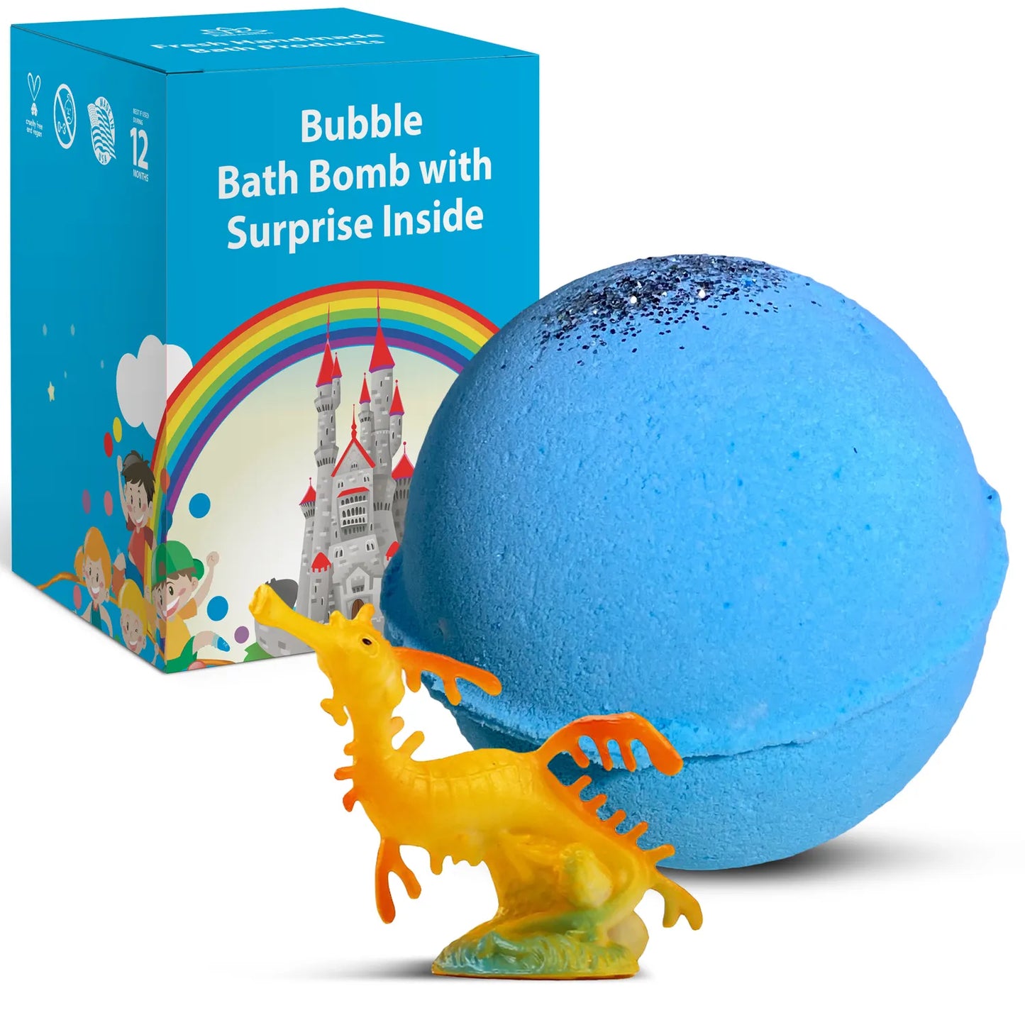 Sea Animal Toy Bath Bomb for Kids with Surprise Inside