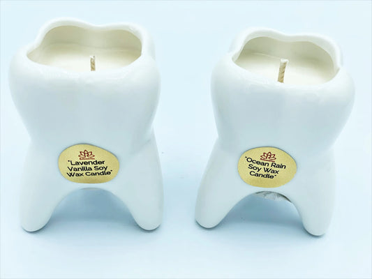 MINI MOLAR TOOTH Candle Set of 2