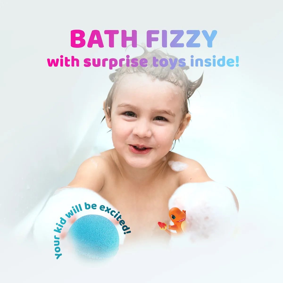 Fast Food Eraser Toy Bath Bomb for Kids with Surprise Inside