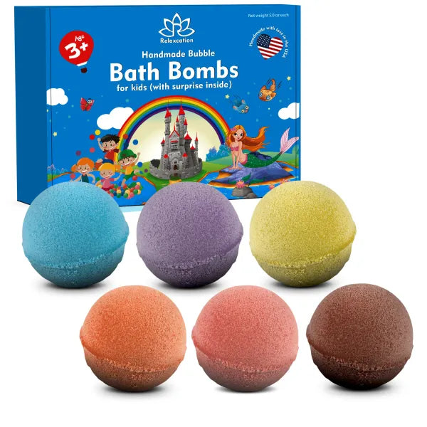 Bath Bombs for Kids with Surprise MONSTERS Poke Toys Inside