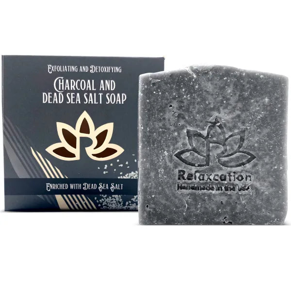 Black Charcoal Soap with Dead Sea Salt