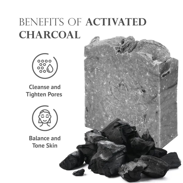 Black Charcoal Soap with Dead Sea Salt