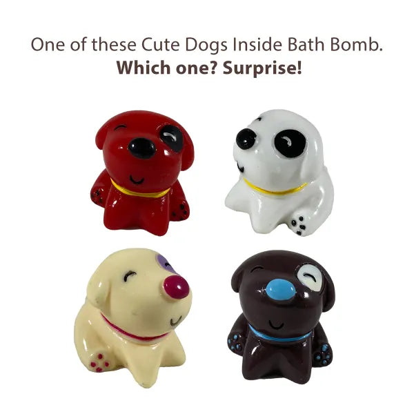 Cute Dog Toy Bath Bomb for Kids with Surprise Inside