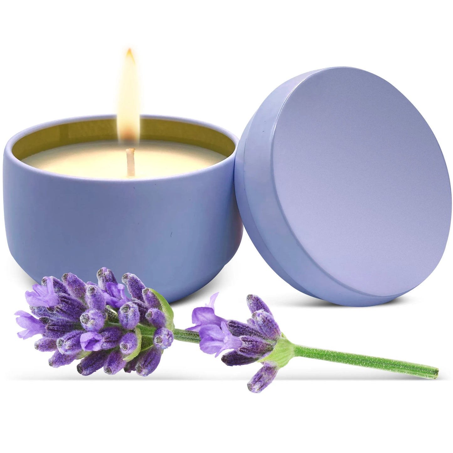 Lavender Soy Wax Candle in Tin Jar (6 oz)