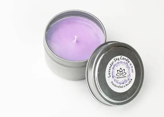 LAVENDER Soy Wax Candle in Tin Jar (6 oz)