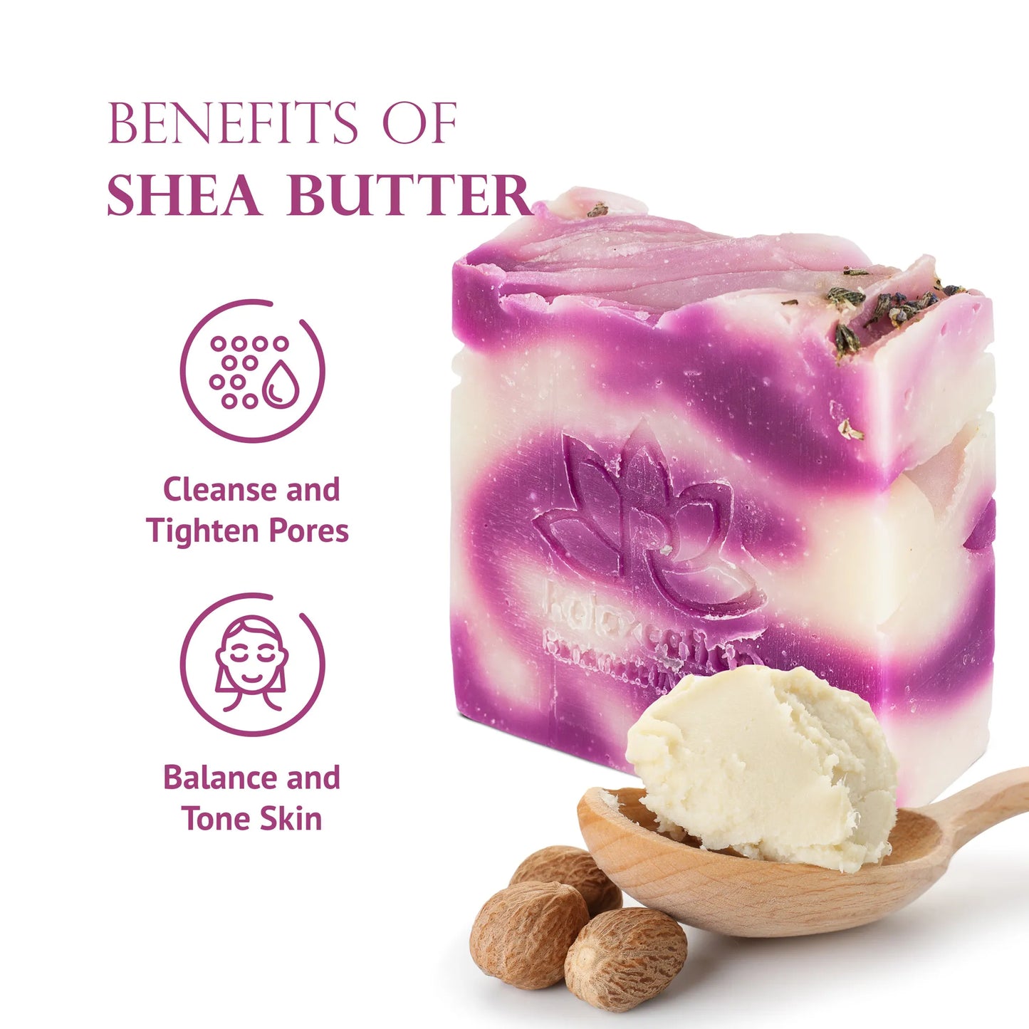 French LAVENDER SHEA BUTTER All-Natural Soap Bar