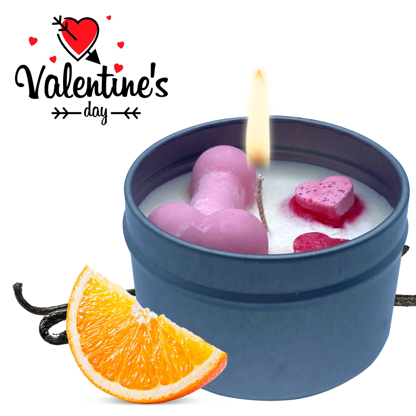 Valentine's Day Adult Handmade Soy Candle with Penis on top!