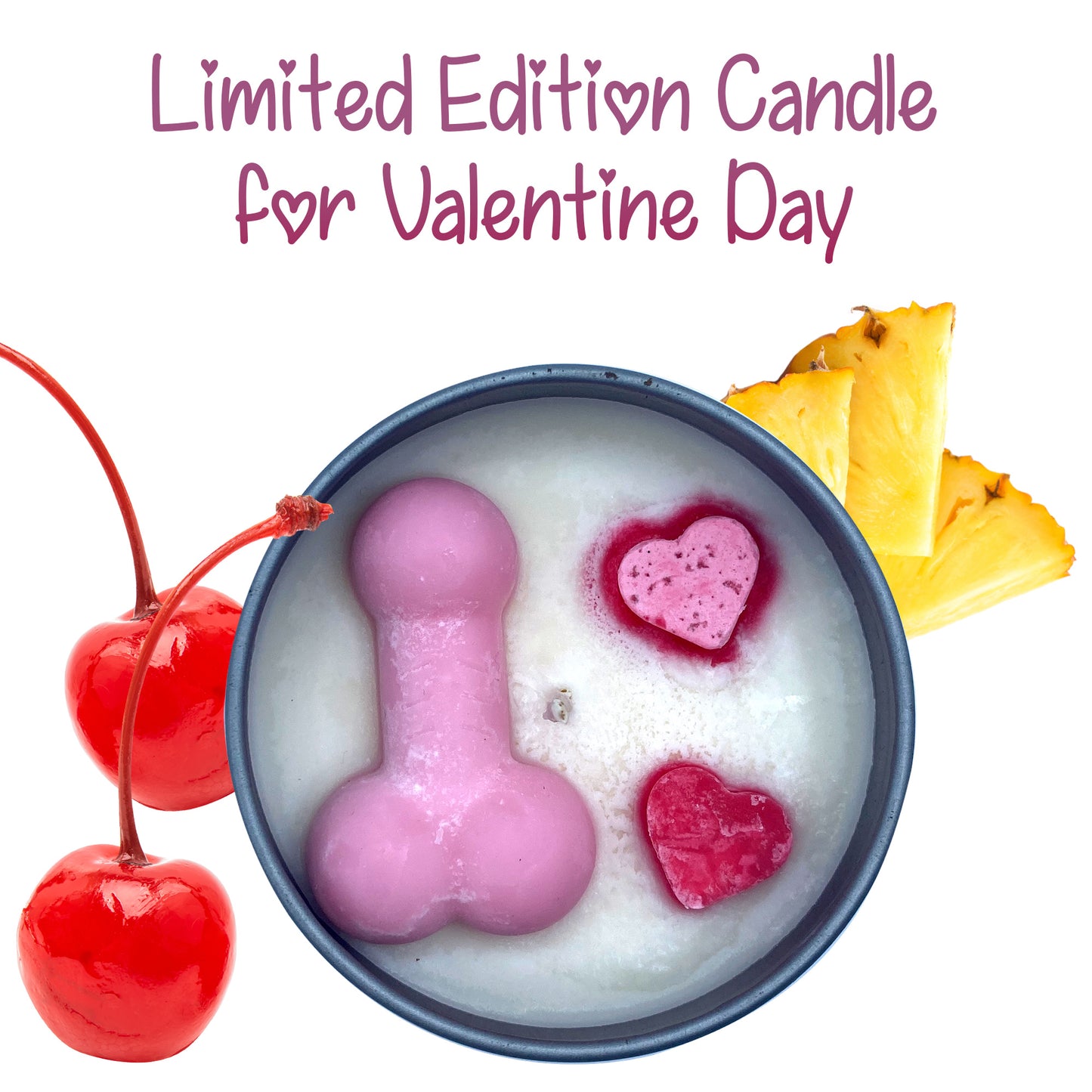 Valentine's Day Adult Handmade Soy Candle with Penis on top!