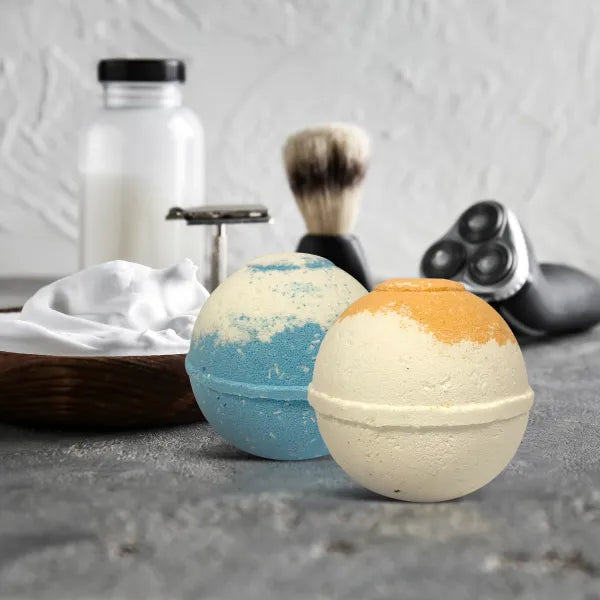 Organic Bath Bombs for Men - Relaxing Gift Set