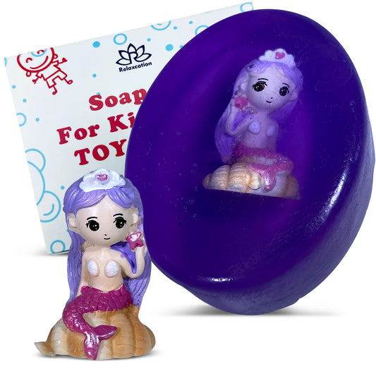 Sweet Berries Soap Bar for Kids With MERMAID Toy Inside