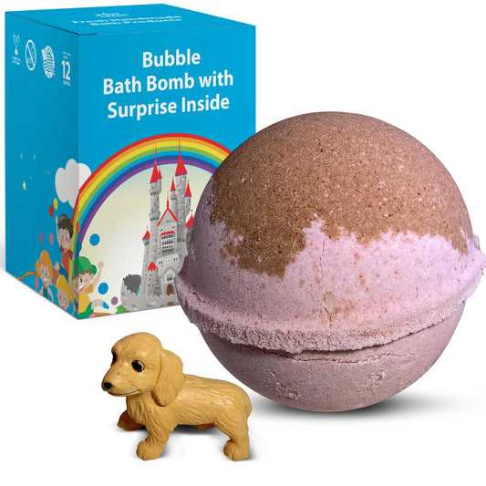 Cute Puppy Toy Bath Bomb for Kids with Surprise Inside