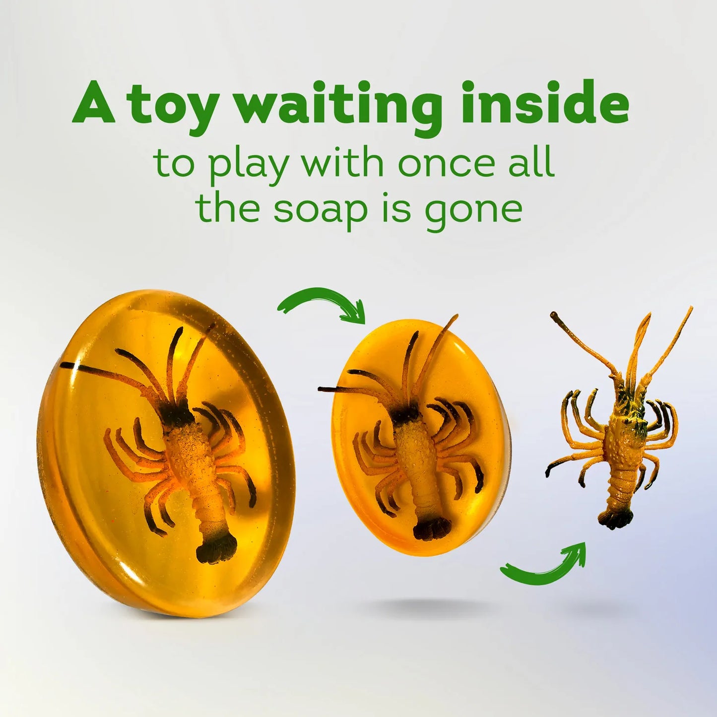 4 Kids Soap Bars with Sea Animals Toys Inside