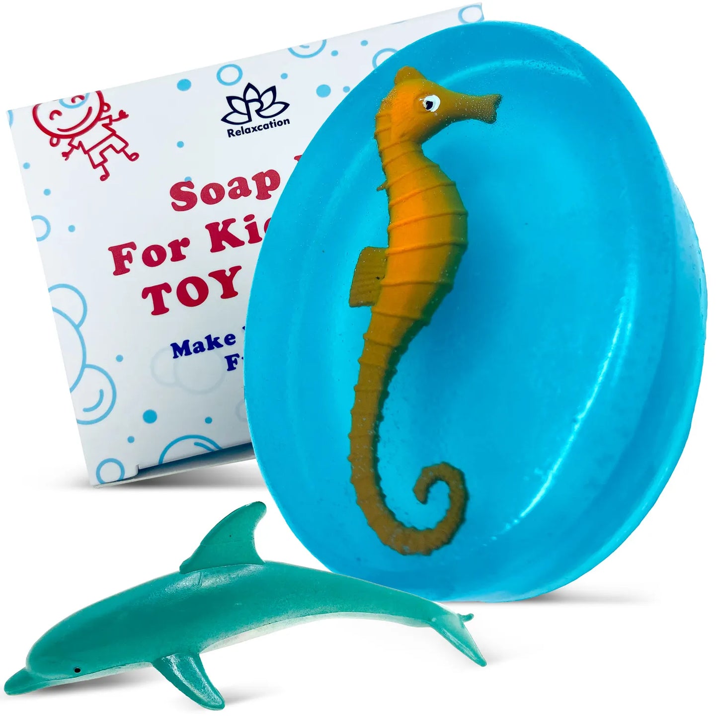 Baby Shark Soap Bar For Kids With SEA ANIMAL Toy Inside