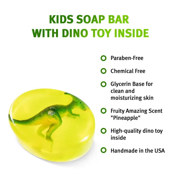 Fossil Dino Gift Set for Kids - Soap and Bath Bomb with Toys Inside