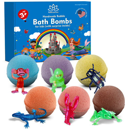 Bath Bombs for Kids with Mystery Toys Inside