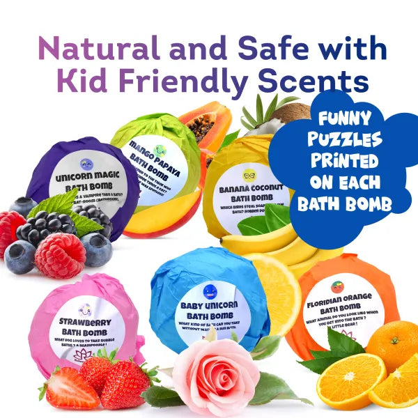 Bath Bombs for Kids with Surprise UNICORN Toys Inside
